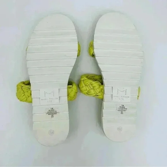 Marc Fisher | Jaimee Slides | Espadrille | Citron | Size 7.5 - Picture 9 of 10